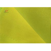 China Yellow 100% Polyester Fluorescent High Visibility Fabric For Safety Vest Jacket factory