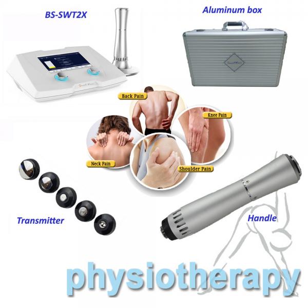 Quality Physiotherapy Equipments ESWT Shockwave Therapy Machine 22Hz Frequency Knee Pain for sale