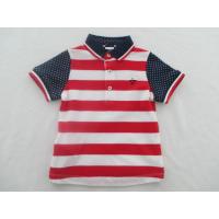 China Yarn Dyed Big Rapport Baby Printed T Shirts Side Slit Pique Polo Shirt factory