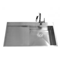 China 304SUS Stainless Steel Topmount Kitchen Sink With Tap Hole 36*20 Inch factory