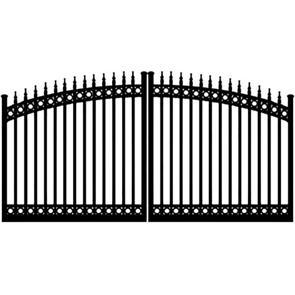 Quality 4ft Galvanized Wrought Iron Fence With Powder Coating 1.2mm-2.5mm for sale
