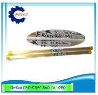China High Precision EDM Brass Tube Electrode Pipe 0.35x400mm For EDM Drilling Machine factory