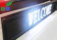 China White Color LED Sign Board , Net Cord Control LED Scrolling Message Board For Advertising factory