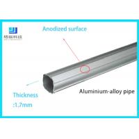 china Lean Aluminum Alloy Tube Diameter 28mm Tube Wall Thickness 1.7mm Flat Silver