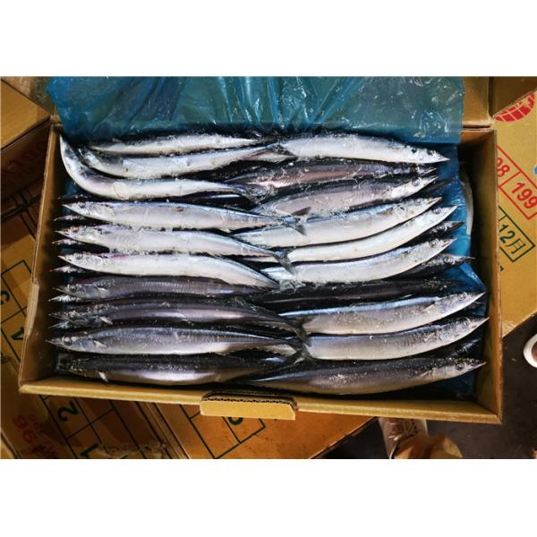 Quality 90g 100g Whole Round Seafrozen BQF Pacific Saury Fish for sale