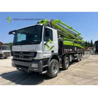 china Re-Manufactured Used Concrete Boom Trucks 56 Meter Mounted Concrete Pump