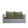 China Dark Khaki Aluminum Poly Rattan Sectional Outdoor Sofa Set factory