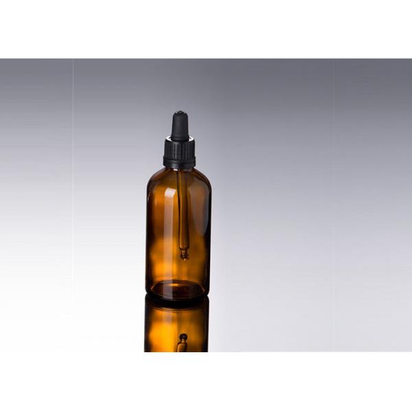 Quality Empty Glass Dropper Bottles , 5ml - 100ml Amber Glass Vials With Dropper for sale