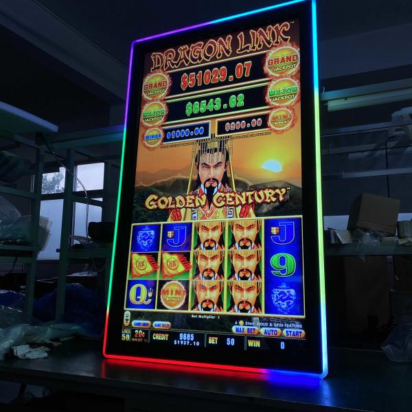 Quality 55 Inch IR 3M RS232 Mega Link Dragon Iink Slot Gaming Machines Touch Screen for sale