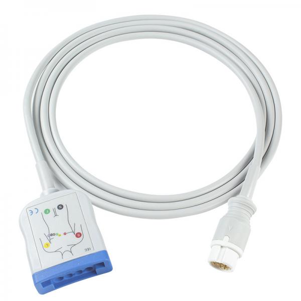 Quality P-Hilips 12Pin 6+4 ECG Trunck Cable AAMI IEC ECG Patient Cable for sale