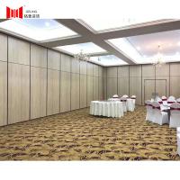 China 6063 Aluminum Frame Wooden Folding Partition Wall 65mm factory