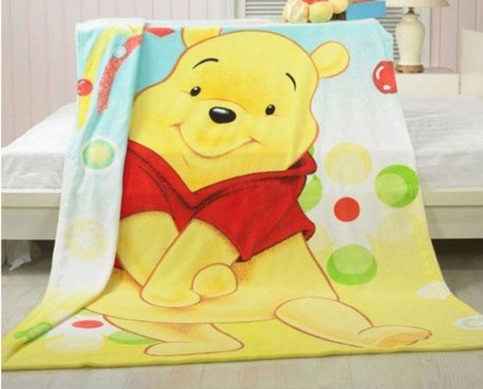 China Custom Kids Plush Screen Printed Blanket , Cute Flannel Baby Blanket Anti - Pilling factory