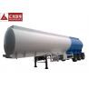 China 11900x2500x3800 Tanker Truck Trailer , Diesel Fuel Tank Trailer Anti - Wave Clapboards factory