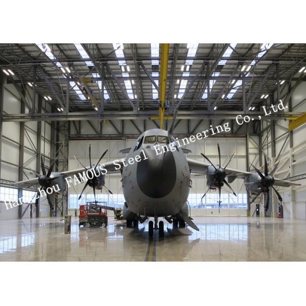Quality Customized Design Aircraft Hangar Buildings With Sliding Doors And Sandwich Panel Systems for sale