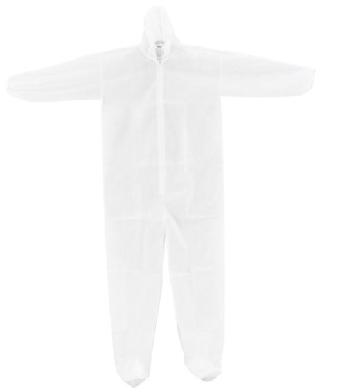 Quality Polypropylene Disposable Protective Coverall With Hood Boots Elastic Wrists Ankles for sale