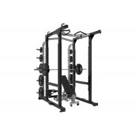 China Multi Station 360 Gym Equipment , Half Power Squat Rack Machine Commercial Bodybuilding factory