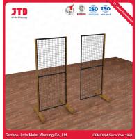Quality SGS Gondola Display Shelving 1500mm Black Wire Shelf With Hooks for sale
