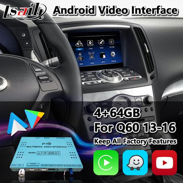 Quality Lsailt Android Multimedia Navigation Box Carplay Interface for Infiniti Q60 2013-2016 for sale