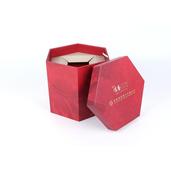 Quality Luxury Hexagon Shape Cardboard Candy Box Cosmetic Jewery Storage Rigid for sale