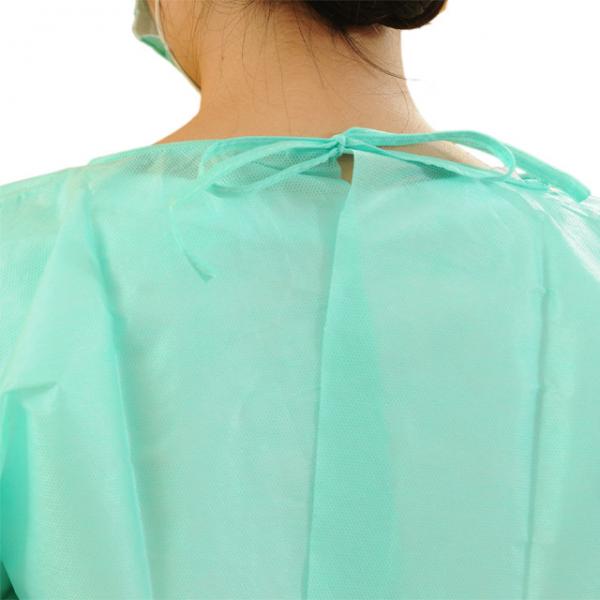 Quality Non Woven Disposable Medical Gowns With 18-40g/M2 Weight Free Samples for sale