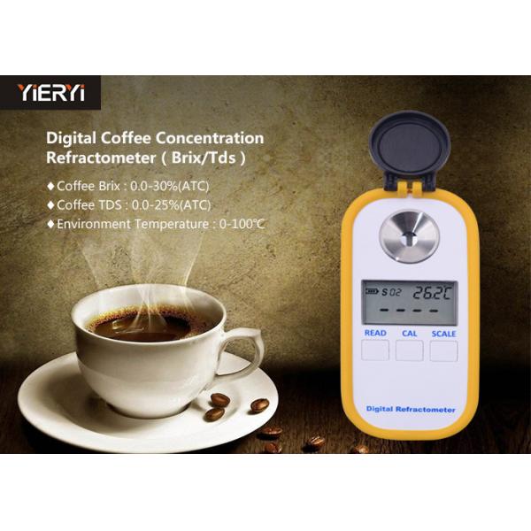 Quality 0-30% Brix Pocket Digital Refractometer TDS 10-100 Degrees Ambient Temperature for sale