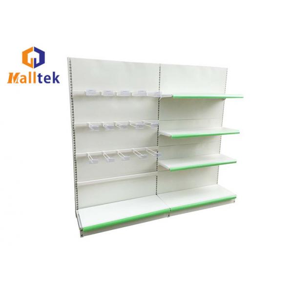 Quality Metal Multi Tier Heavy Duty Grocery Store Shelves Advertising For Hypermarket for sale