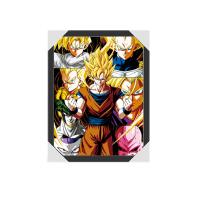 China 3D Japanese Anime Lenticular Poster 3D Lenticular Anime DBZ With 30x40cm Size factory