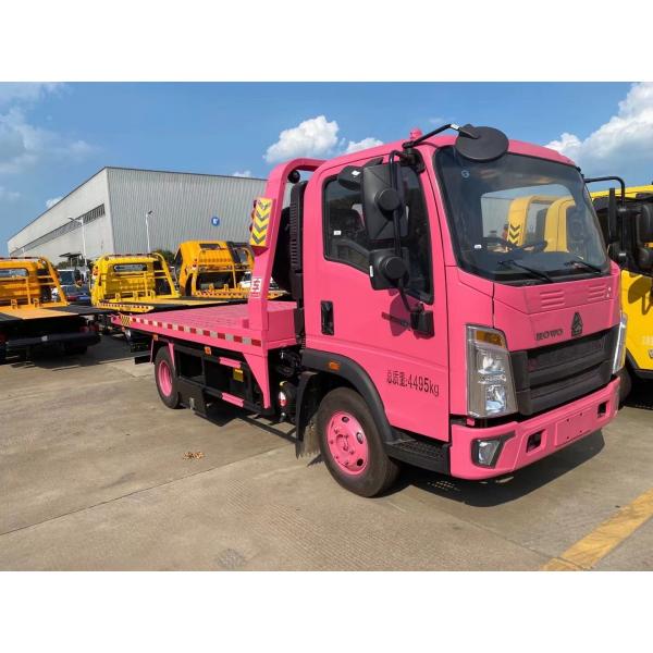 Quality Pink Tow Wrecker Truck 4X2 8x4 Emergency Recovery Truck for sale