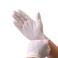 China ISO 510K Certification Transparent Latex Gloves / Latex Exam Gloves Medium factory
