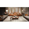 China Modern Italian Sectional L Shaped Corner Fabric Couch Living Room Sofa factory