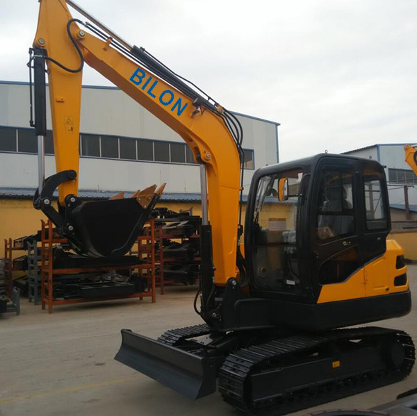 Quality 4.3KM/H Road Builder Excavator , 6500kg Weight Hydraulic Crawler Excavator for sale