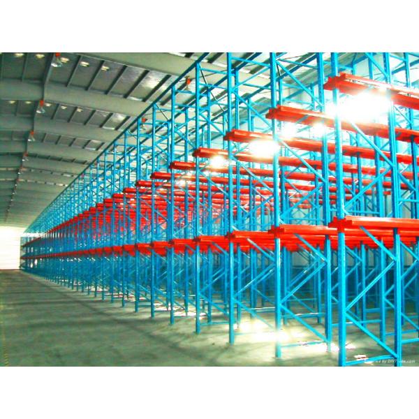Quality Single Entry Selective Pallet Racking With Single / Double Stacked Pallets for sale