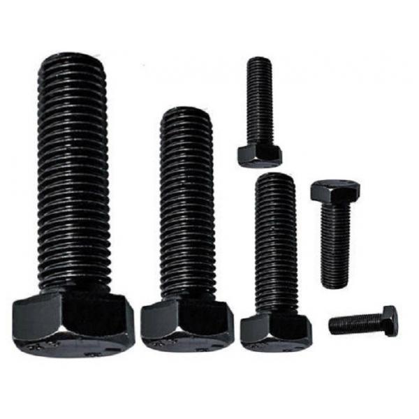 Quality Black Plating Carbon Steel Hex Head Bolt Full / Partial Thread Type Optional for sale