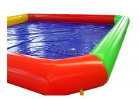 China Colorful Inflatable Water Pool 10*10*0.55m For Inflatable Cartoon Boat factory