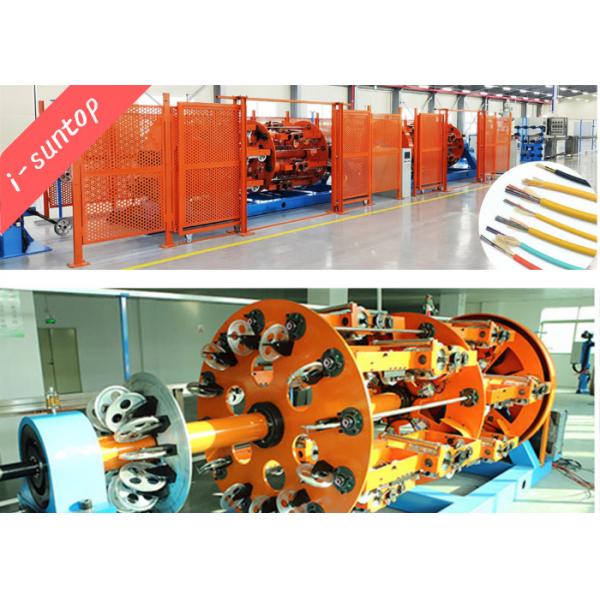Quality 120mpm Breakout Fiber Optic Cable Production Line Cage Stranding Type for sale
