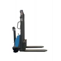 China 1000kg 1500kg Self-Lifting Pallet Loader Semi Electric Stacker with 800W Drive Motor factory