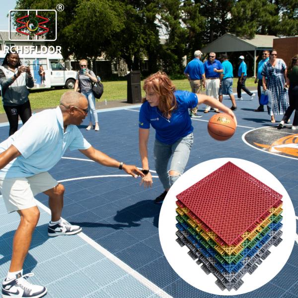 Quality Non Slip Outdoor Basketball Court Mat 1.81cm polypropylene interlocking tiles for sale