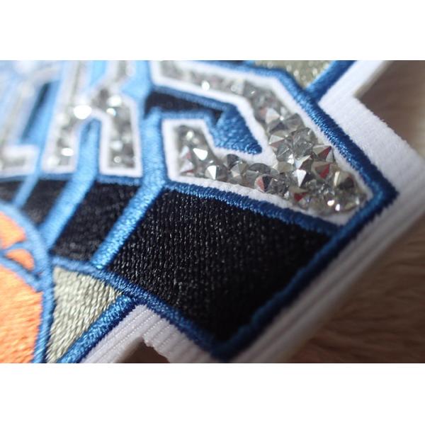 Quality Hotfix Custom Embroidered Patches Rhinestone Motif Iron On Transfer For Hoodies for sale