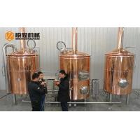 China Pale Ale Red Copper 2.5 Bbl Brewing System 2-6 Brew / Week For Small Taproom factory
