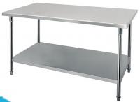 China Kitchen Work Table With Under Shelf Stainless Steel Catering Equipment 1000*700*850mm factory