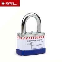 China Anti-Rust Corrosion Safety Laminated LOTO Padlock for Lockout Tagout Metal steel sheets with metal shackle for sale
