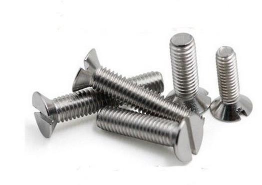 Quality Stainless Steel Slotted Countersunk Flat Head Bolt M6 M10 With Fully Threaded for sale