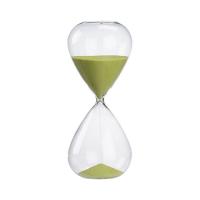 China 15 30 60 Minutes Glass Hourglass Sand Timer Size Customized factory