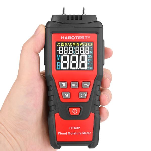 Quality 99.9% HT632 Humidity Tester Digital Wood Moisture Meter for sale