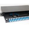 China Dustproof Rack Mount Fiber Optic Patch Panel With Cold Rolled Steel Material factory