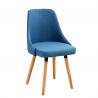 China Solid No Folding Hotel Fabric Beetle Dining Chair factory
