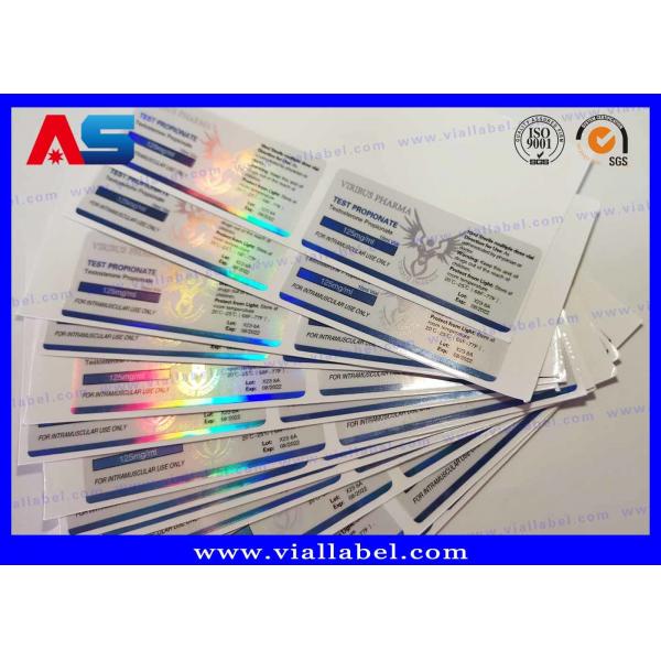 Quality Customizable Sticker Colour 10ml / 2ml Vial Labels  Bodybuilding For Laboratory Testing for sale