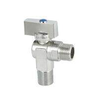 Quality 1/2 Inch Wall Mounted 12bar Brass Angle Valve Toilet Water Stop Valve for sale