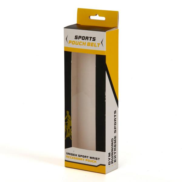 Quality Ivory Board Paper Custom Printed Packaging Box For Sports Pouch Belt for sale