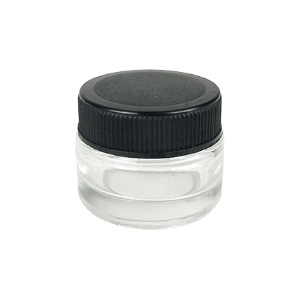 Quality Ultra - Hygienic Glass Concentrate Jars Clear , White , Black , Frosted Color for sale